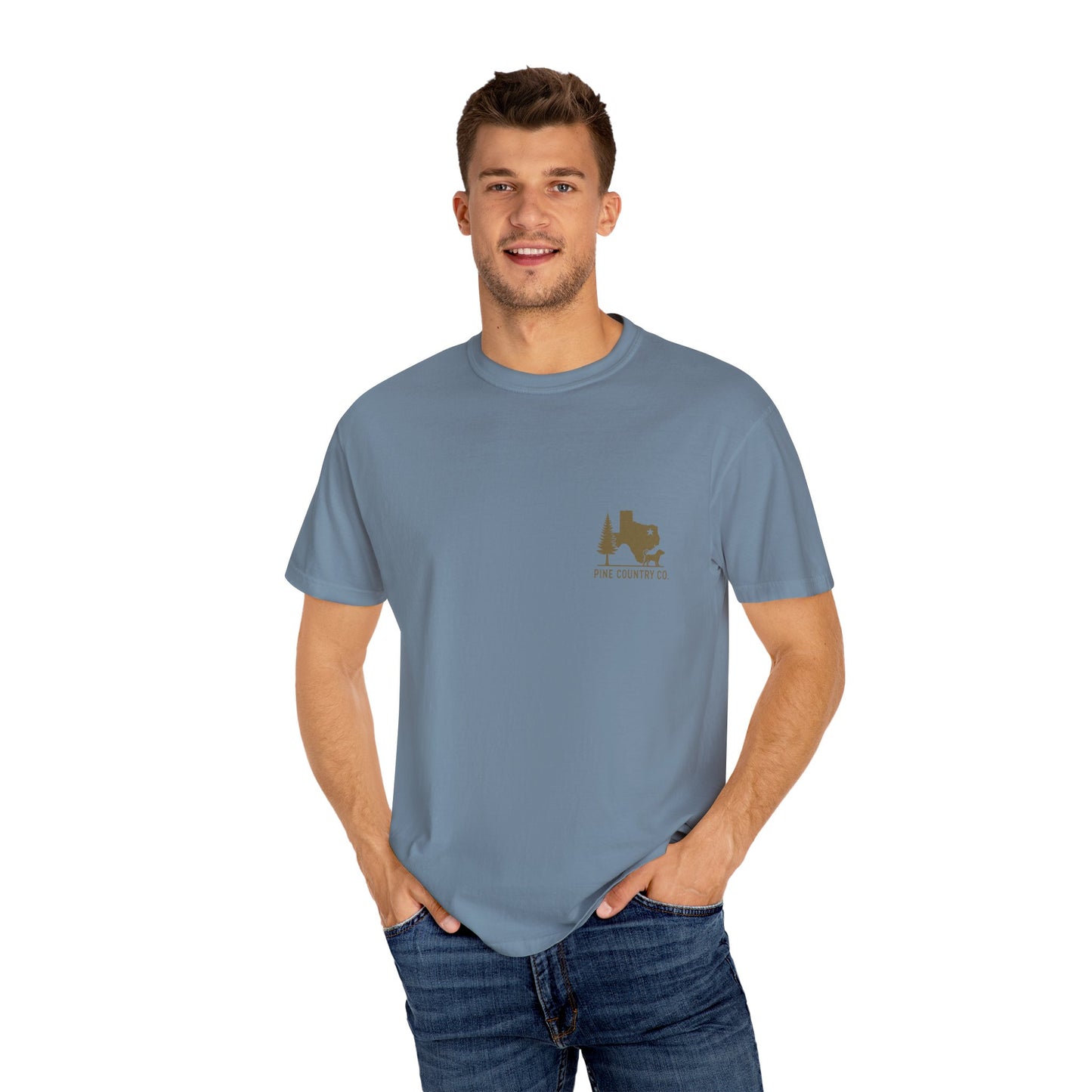 Leo & BoBear Comfort Colors® Tee – Rustic Texas Dog Lovers Graphic Shirt