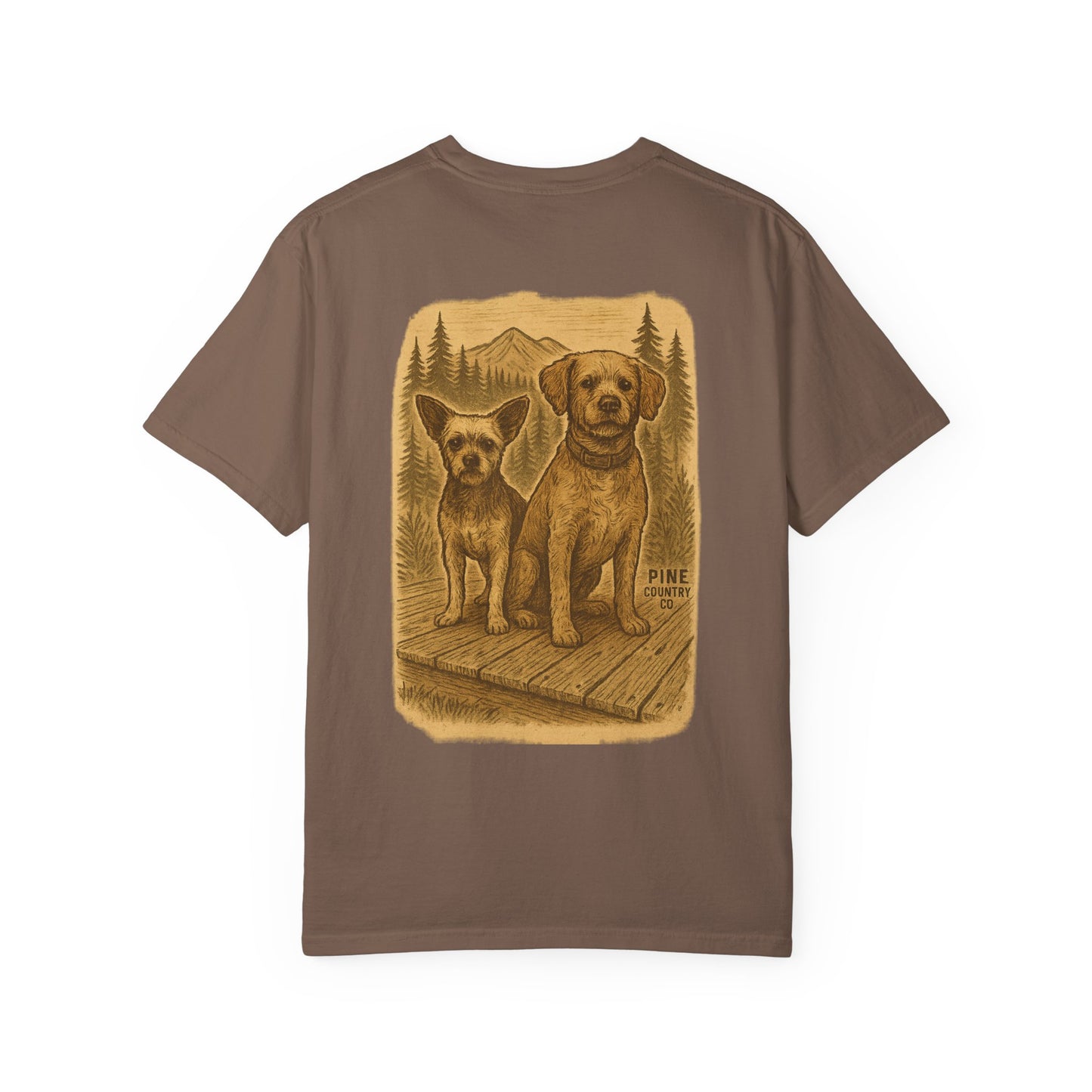 Leo & BoBear Comfort Colors® Tee – Rustic Texas Dog Lovers Graphic Shirt