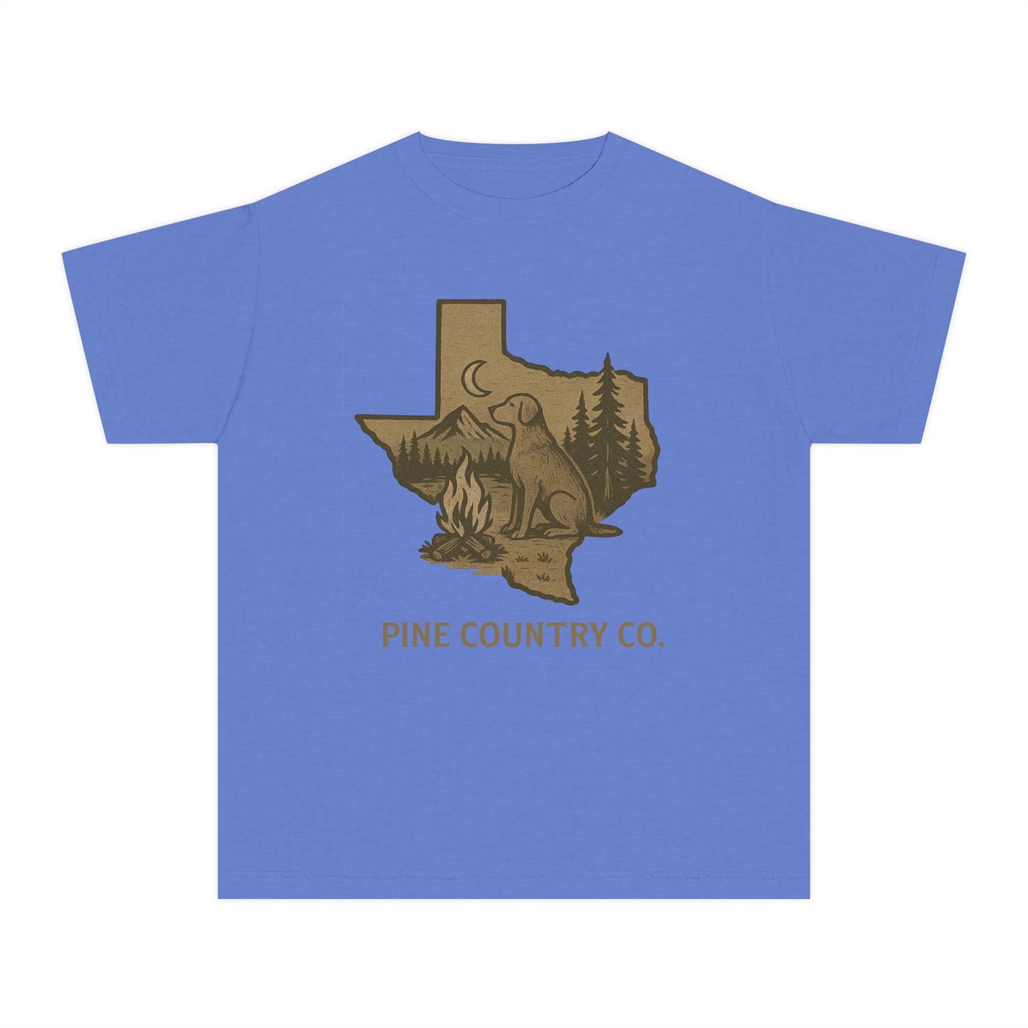 Texas Campfire Kids Tee – Rustic Graphic Shirt for Young Adventurers