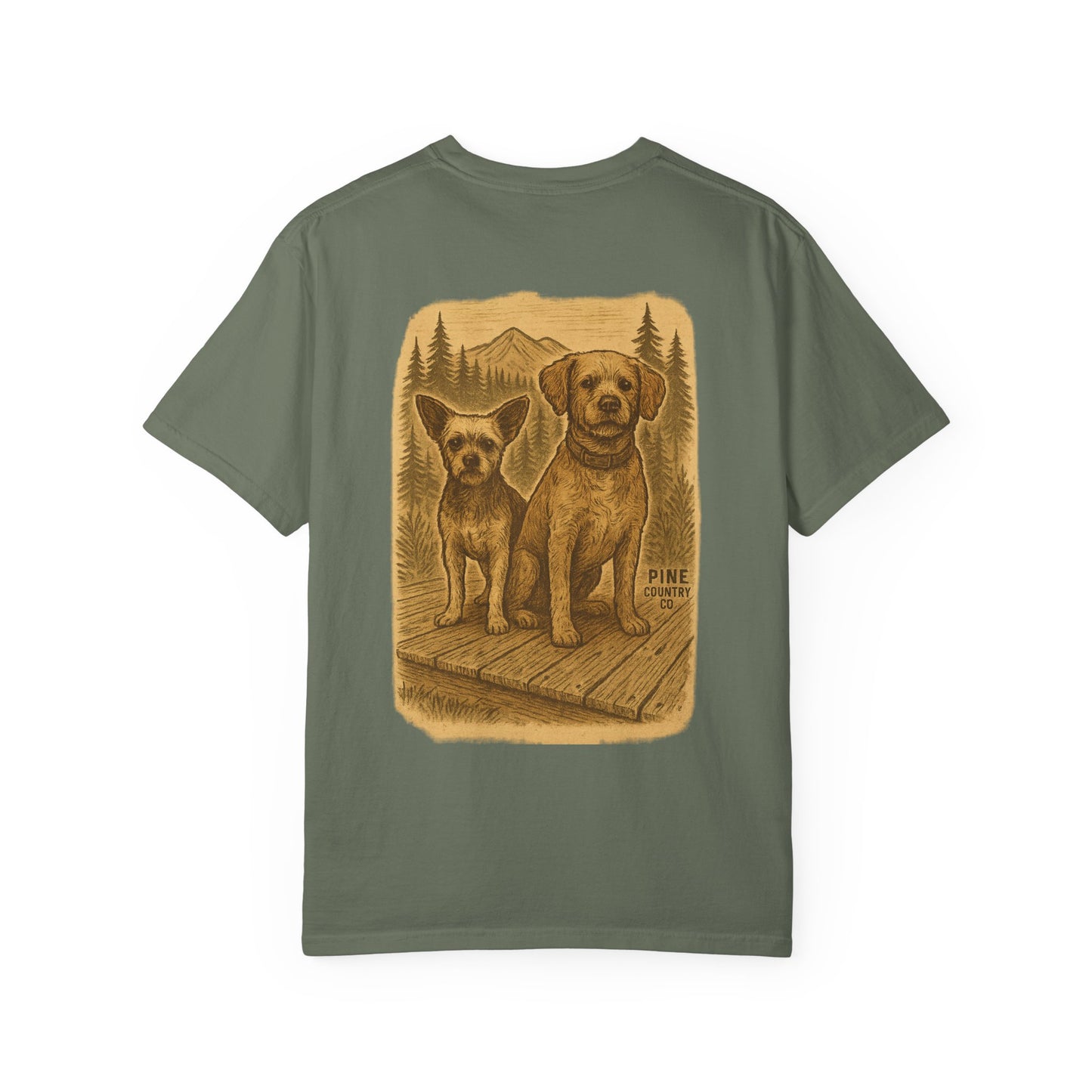 Leo & BoBear Comfort Colors® Tee – Rustic Texas Dog Lovers Graphic Shirt