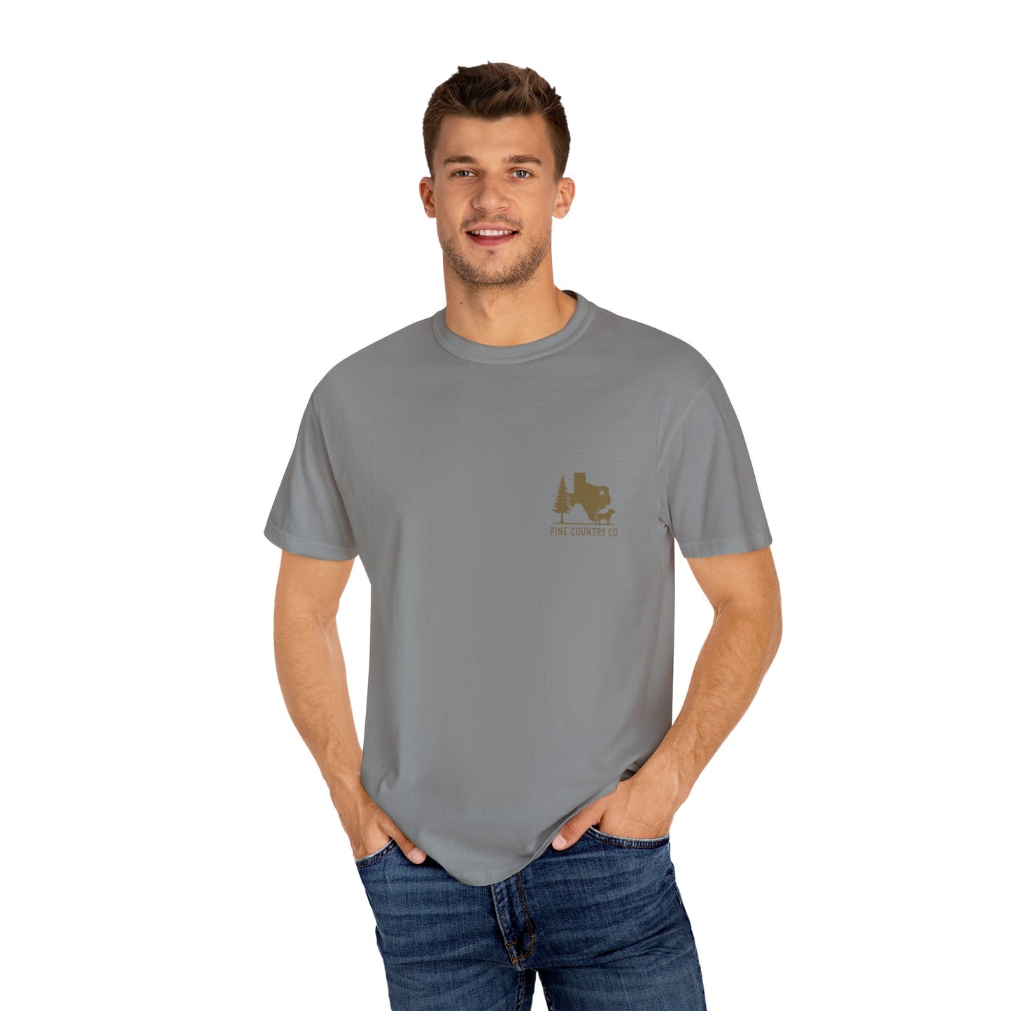 Leo & BoBear Comfort Colors® Tee – Rustic Texas Dog Lovers Graphic Shirt