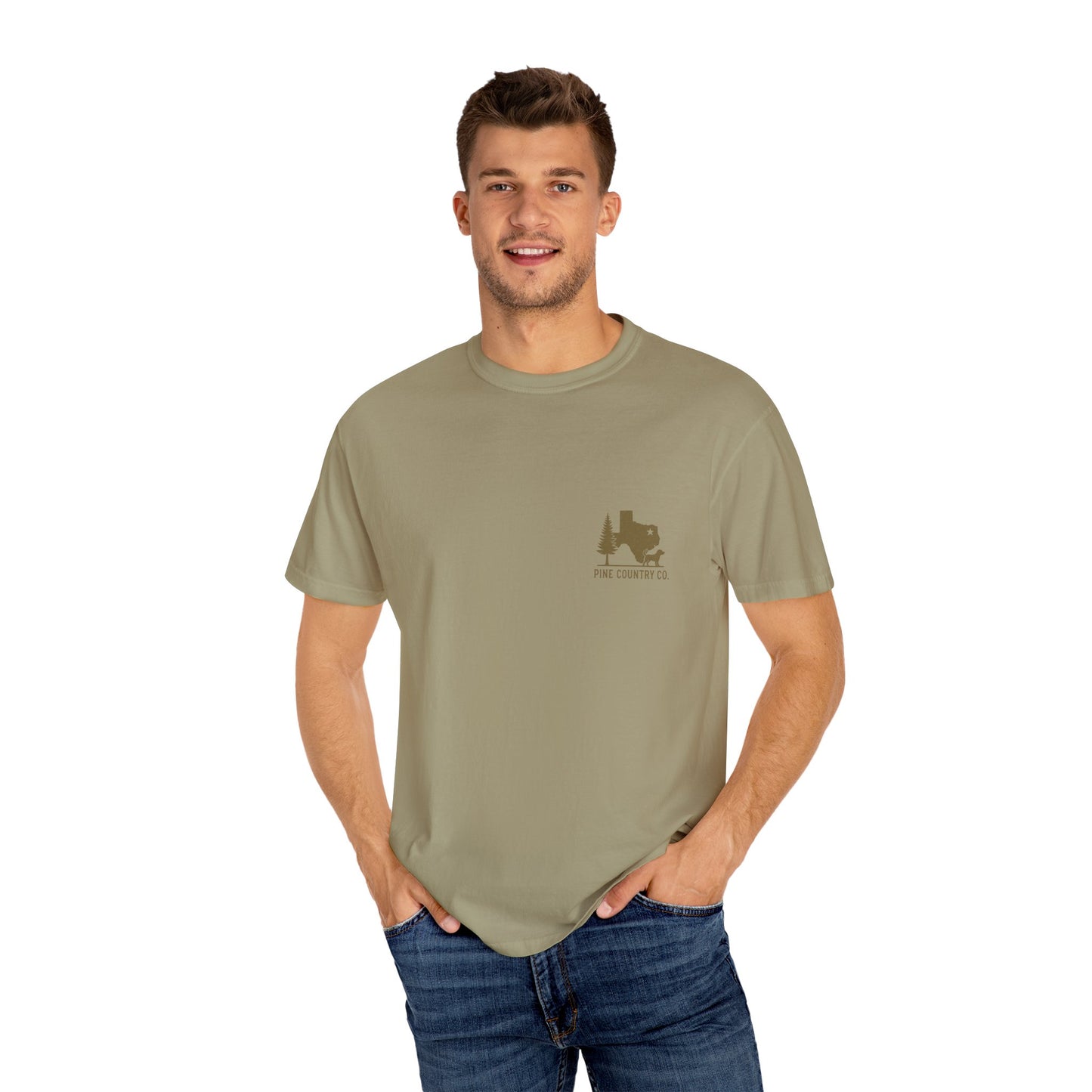 Leo & BoBear Comfort Colors® Tee – Rustic Texas Dog Lovers Graphic Shirt