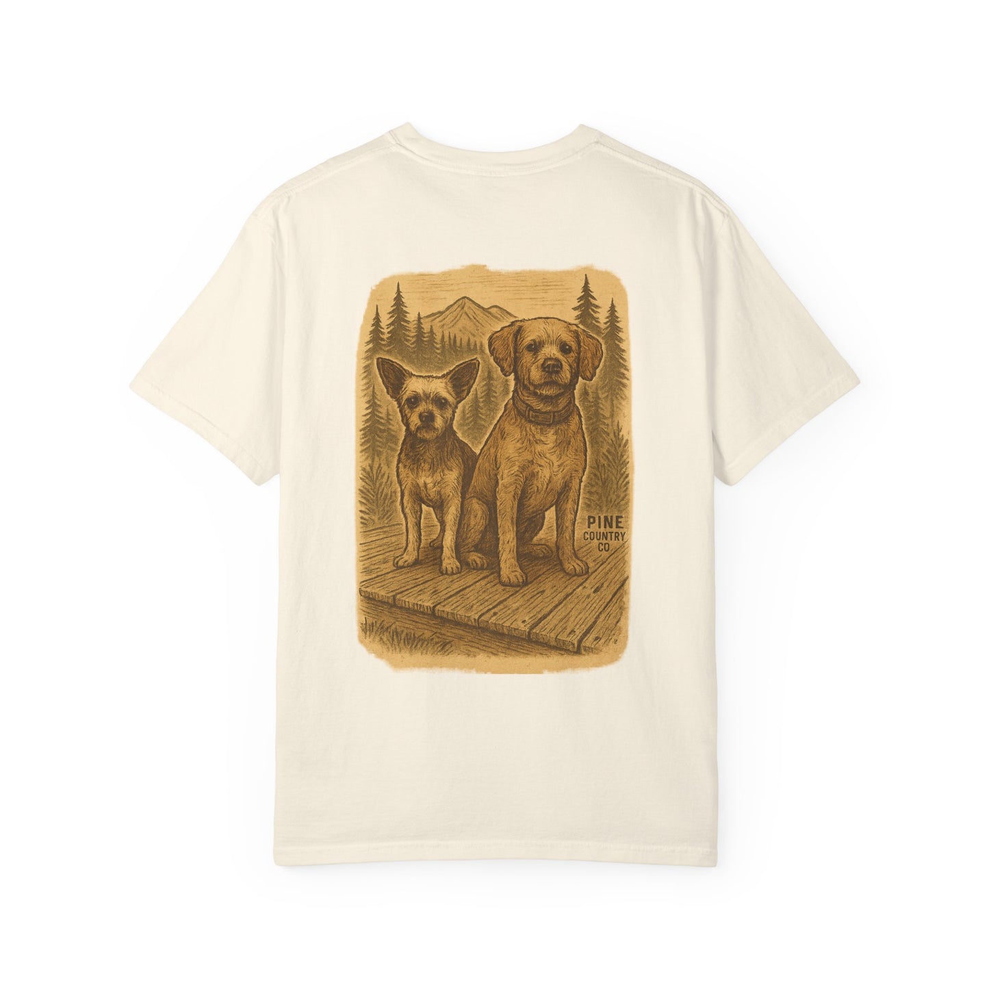 Leo & BoBear Comfort Colors® Tee – Rustic Texas Dog Lovers Graphic Shirt