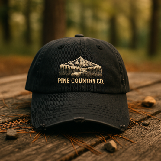 Mountain & River Texas Roots Distressed Dad Hat – Rustic Outdoor Trucker Cap