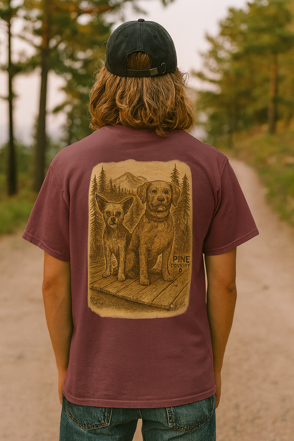 Leo & BoBear Comfort Colors® Tee – Rustic Texas Dog Lovers Graphic Shirt