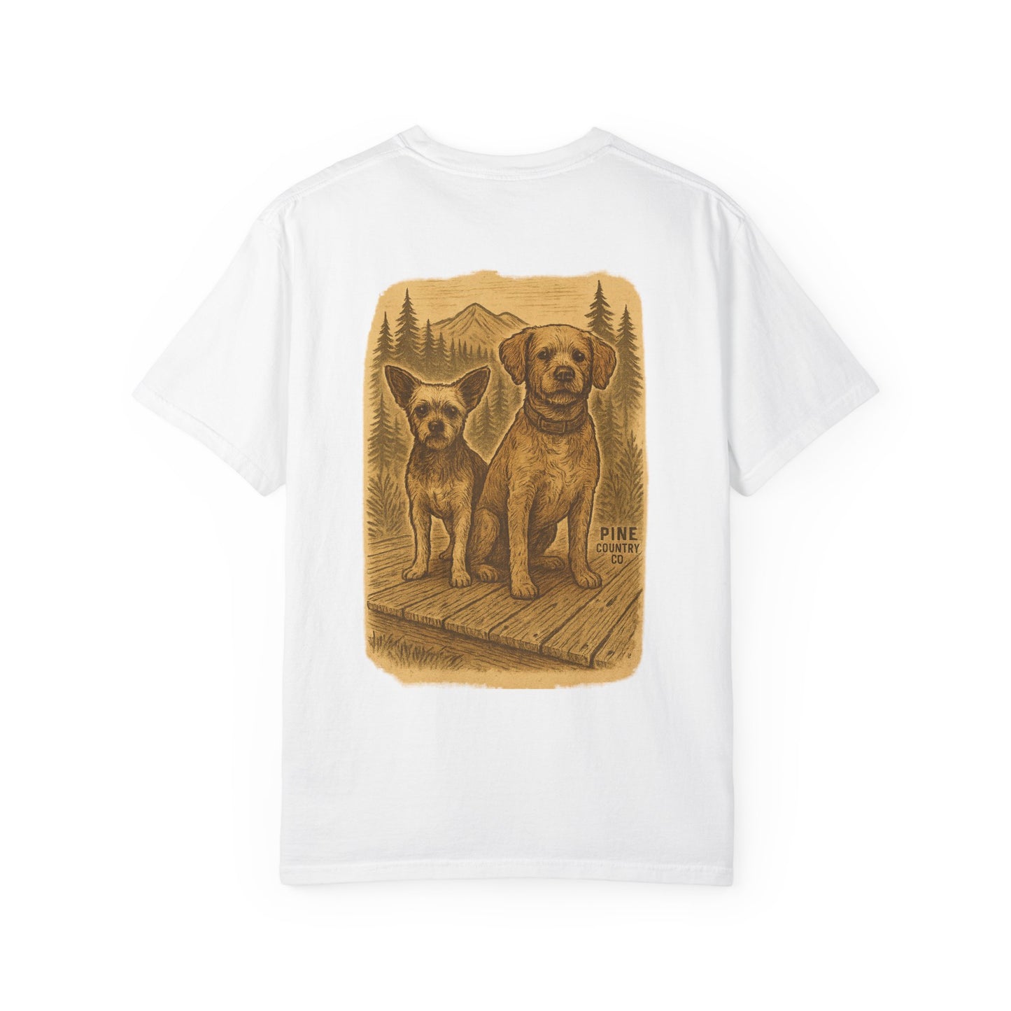 Leo & BoBear Comfort Colors® Tee – Rustic Texas Dog Lovers Graphic Shirt