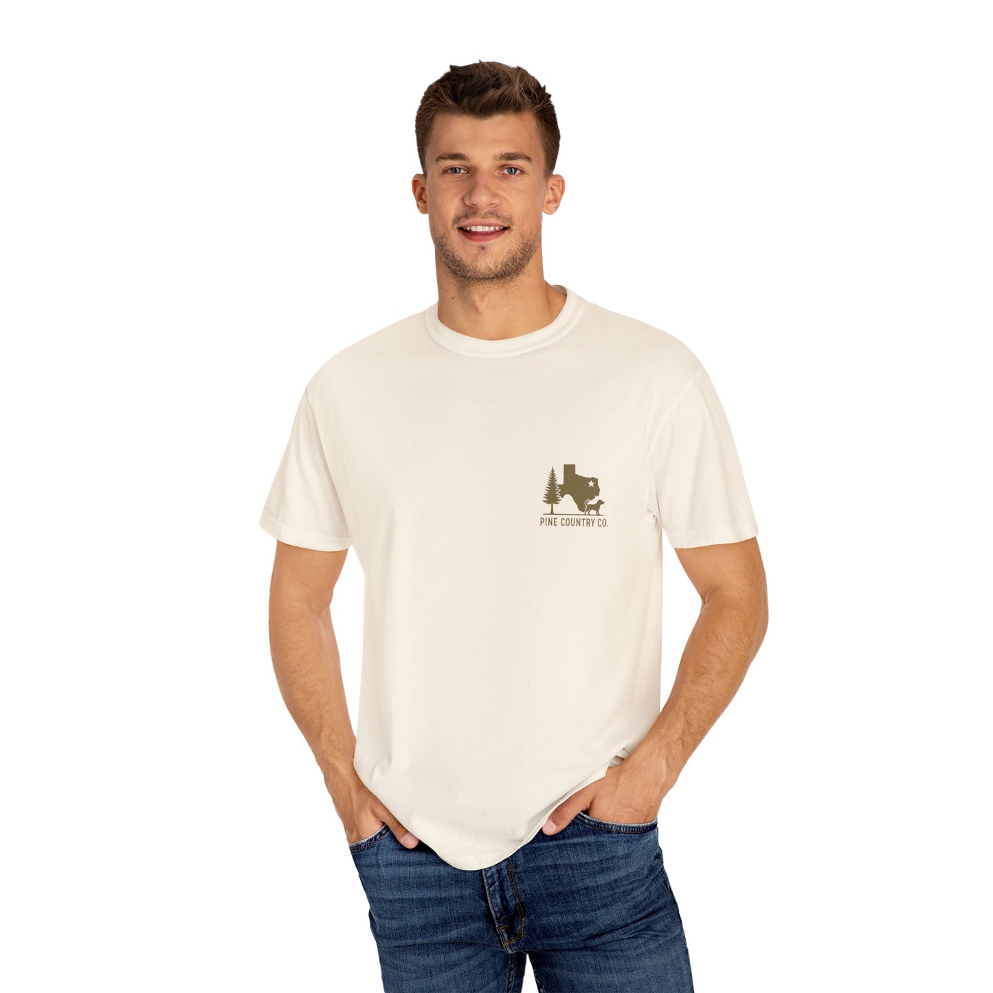 Leo & BoBear Comfort Colors® Tee – Rustic Texas Dog Lovers Graphic Shirt