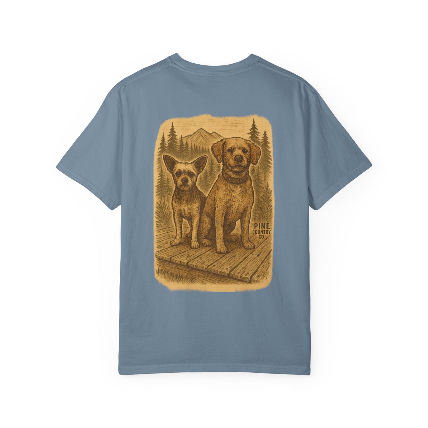 Leo & BoBear Comfort Colors® Tee – Rustic Texas Dog Lovers Graphic Shirt