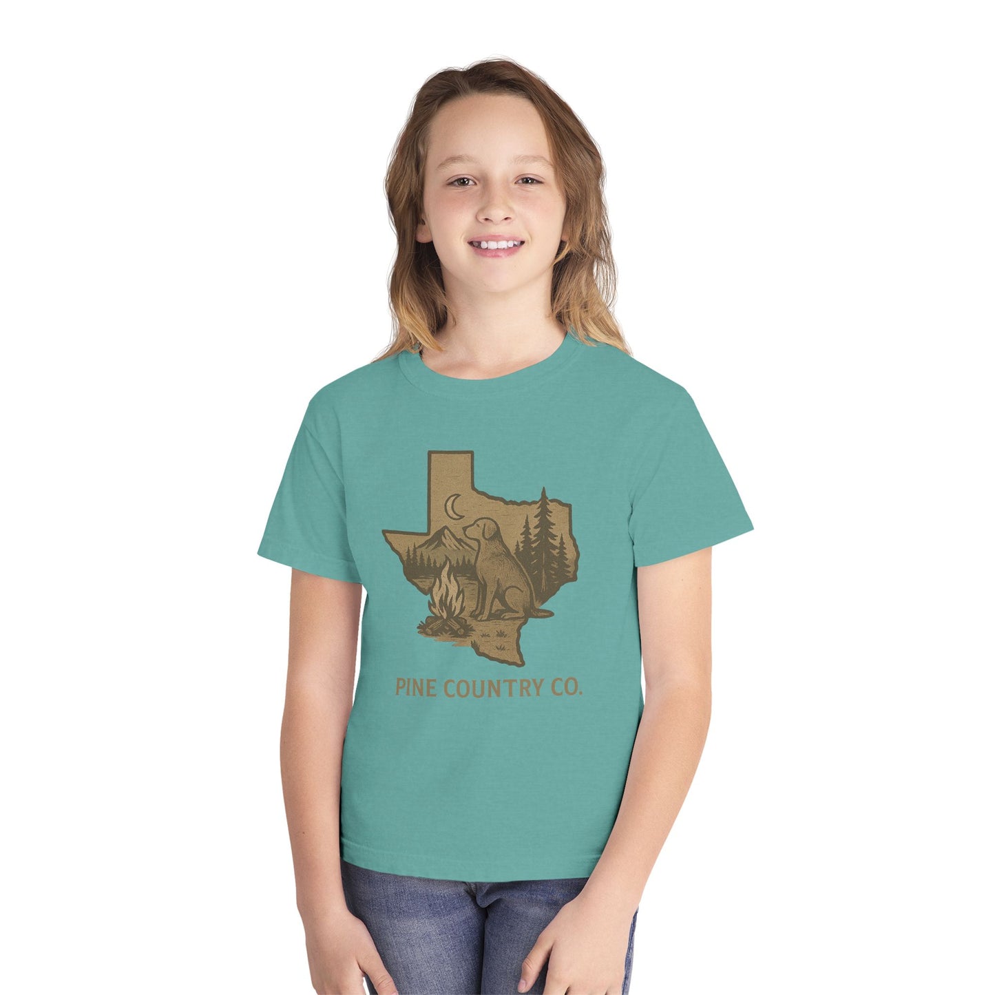 Texas Campfire Kids Tee – Rustic Graphic Shirt for Young Adventurers