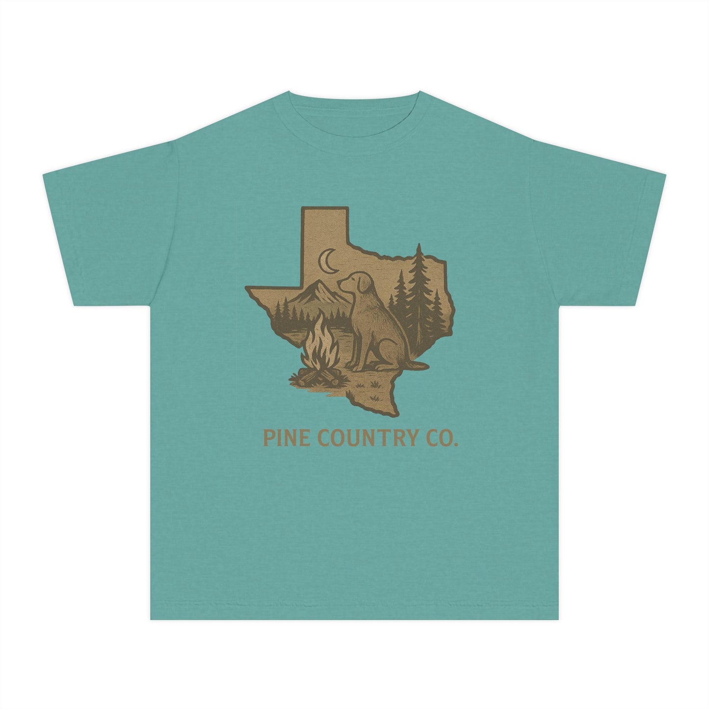 Texas Campfire Kids Tee – Rustic Graphic Shirt for Young Adventurers
