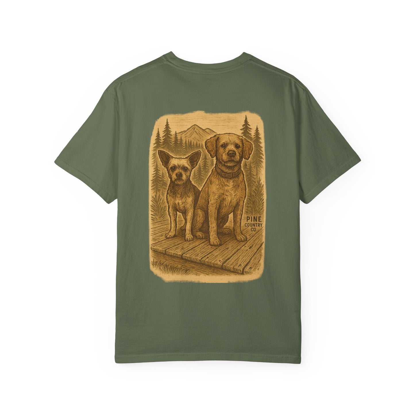 Leo & BoBear Comfort Colors® Tee – Rustic Texas Dog Lovers Graphic Shirt