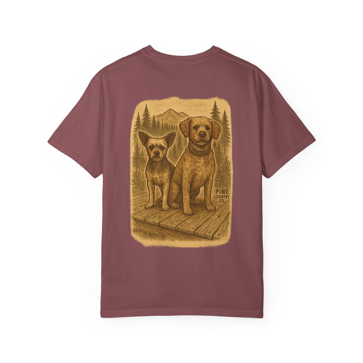 Leo & BoBear Comfort Colors® Tee – Rustic Texas Dog Lovers Graphic Shirt